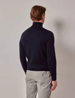Pure Wool Roll Neck Jumper