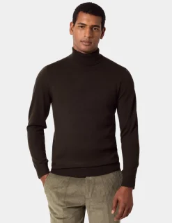 Pure Wool Roll Neck Jumper