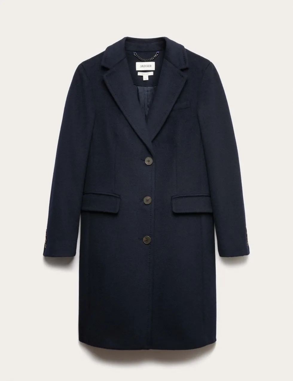 Pure Wool Single Breasted Boyfriend Coat