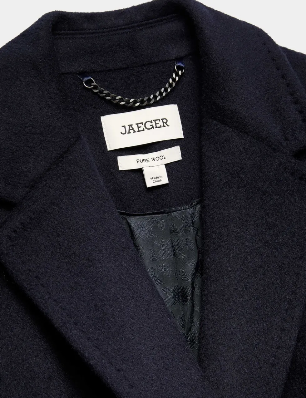 Pure Wool Single Breasted Boyfriend Coat