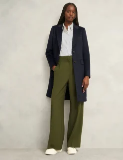 Pure Wool Single Breasted Trench Coat