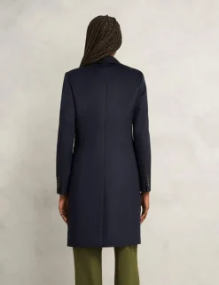 Pure Wool Single Breasted Trench Coat