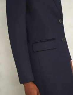 Pure Wool Single Breasted Trench Coat