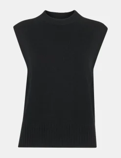 Pure Wool Split Hem Knitted Vest Top