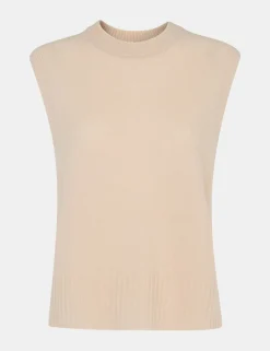 Pure Wool Split Hem Knitted Vest Top