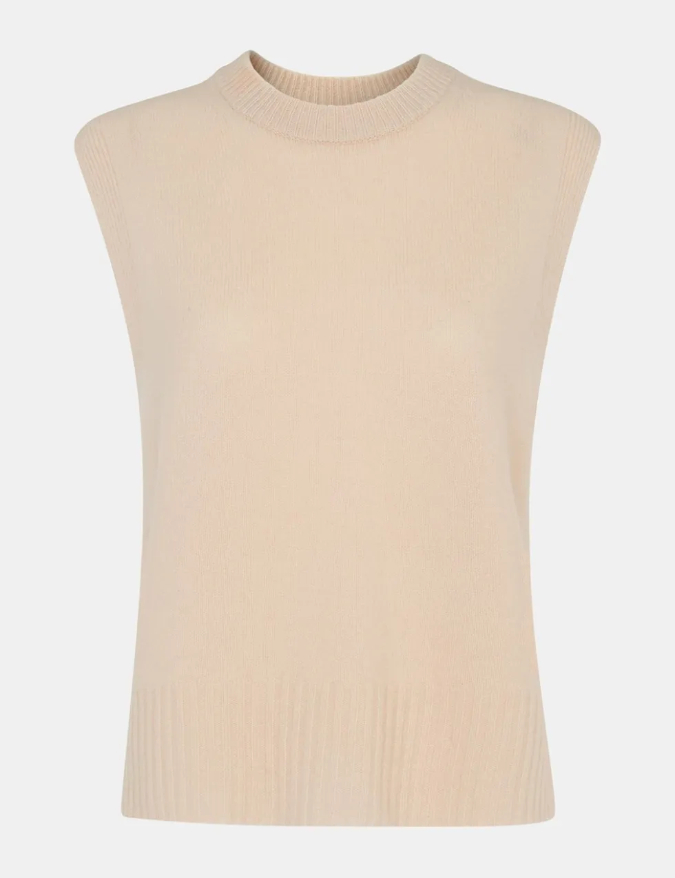 Pure Wool Split Hem Knitted Vest Top