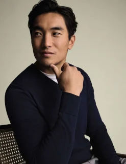 Pure Wool V-Neck Jumper