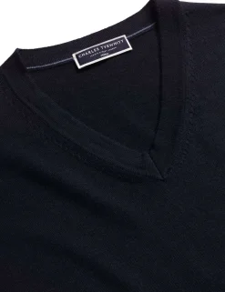 Pure Wool V-Neck Jumper