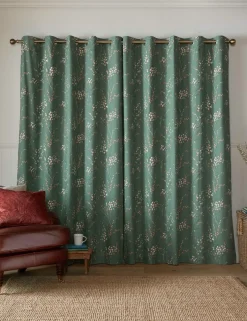 Pussy Willow Eyelet Blackout Curtains