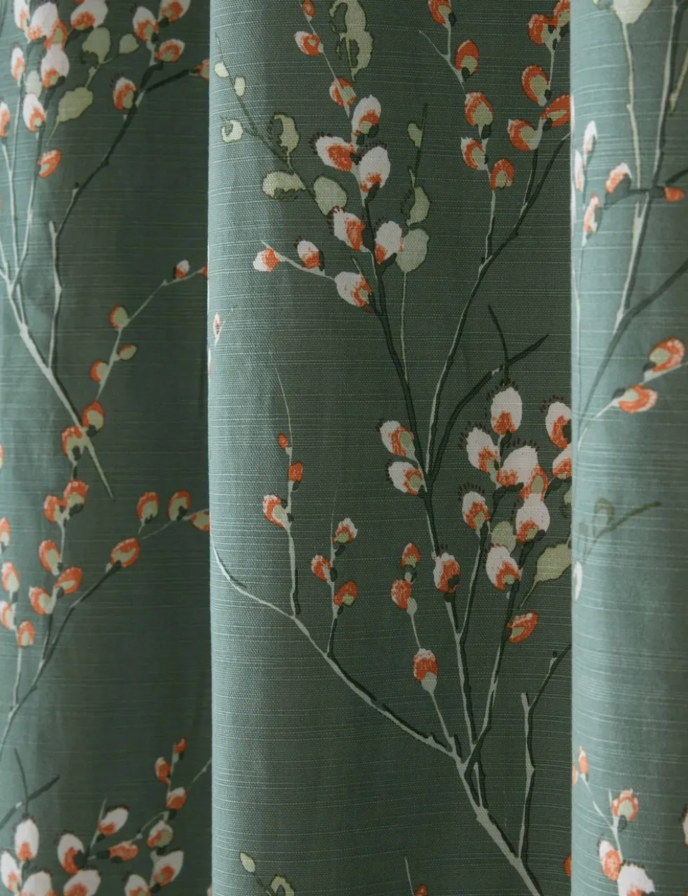 Pussy Willow Eyelet Blackout Curtains