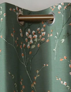 Pussy Willow Eyelet Blackout Curtains