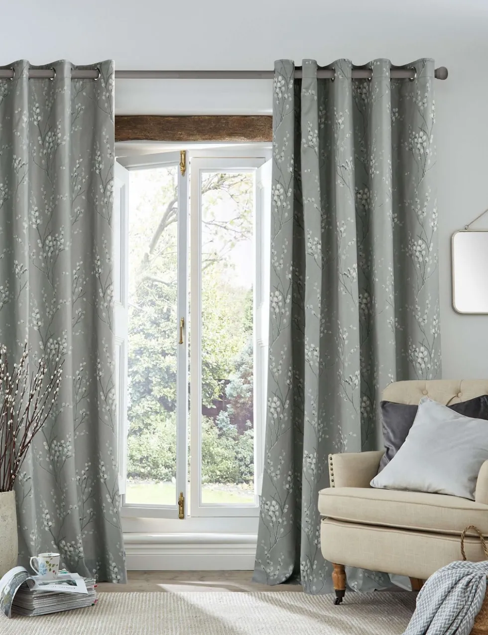 Pussy Willow Eyelet Curtains