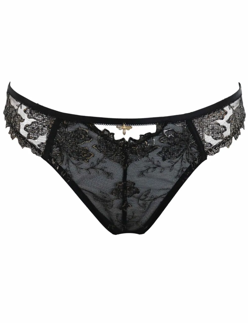 Queen Bee Floral Embroidered Bikini Knickers