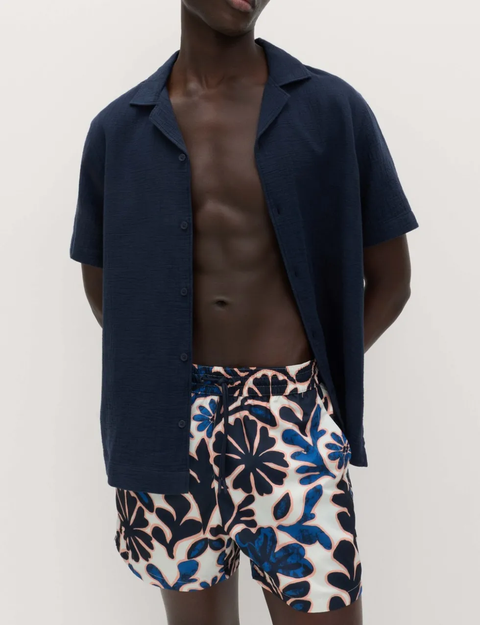Quick Dry Floral Print Swim Shorts