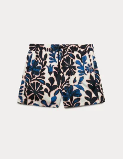 Quick Dry Floral Print Swim Shorts