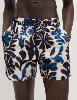 Quick Dry Floral Print Swim Shorts