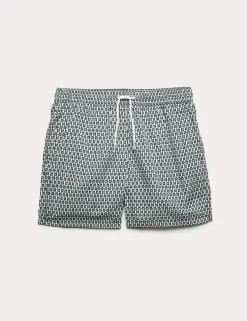 Quick Dry Geometric Print Swim Shorts