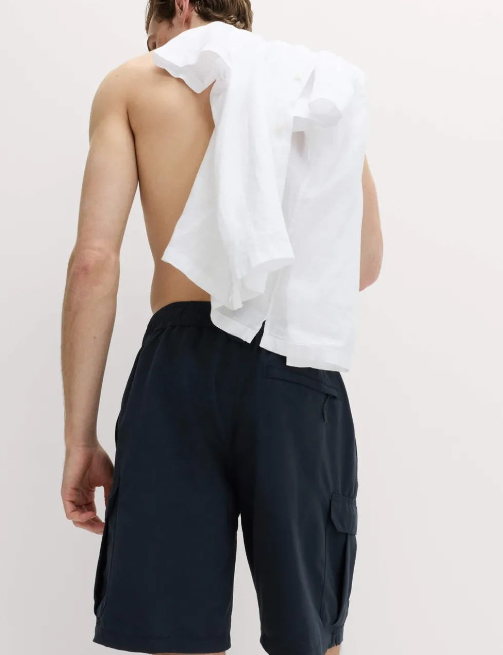 Quick Dry Longer Length Cargo Swim Shorts