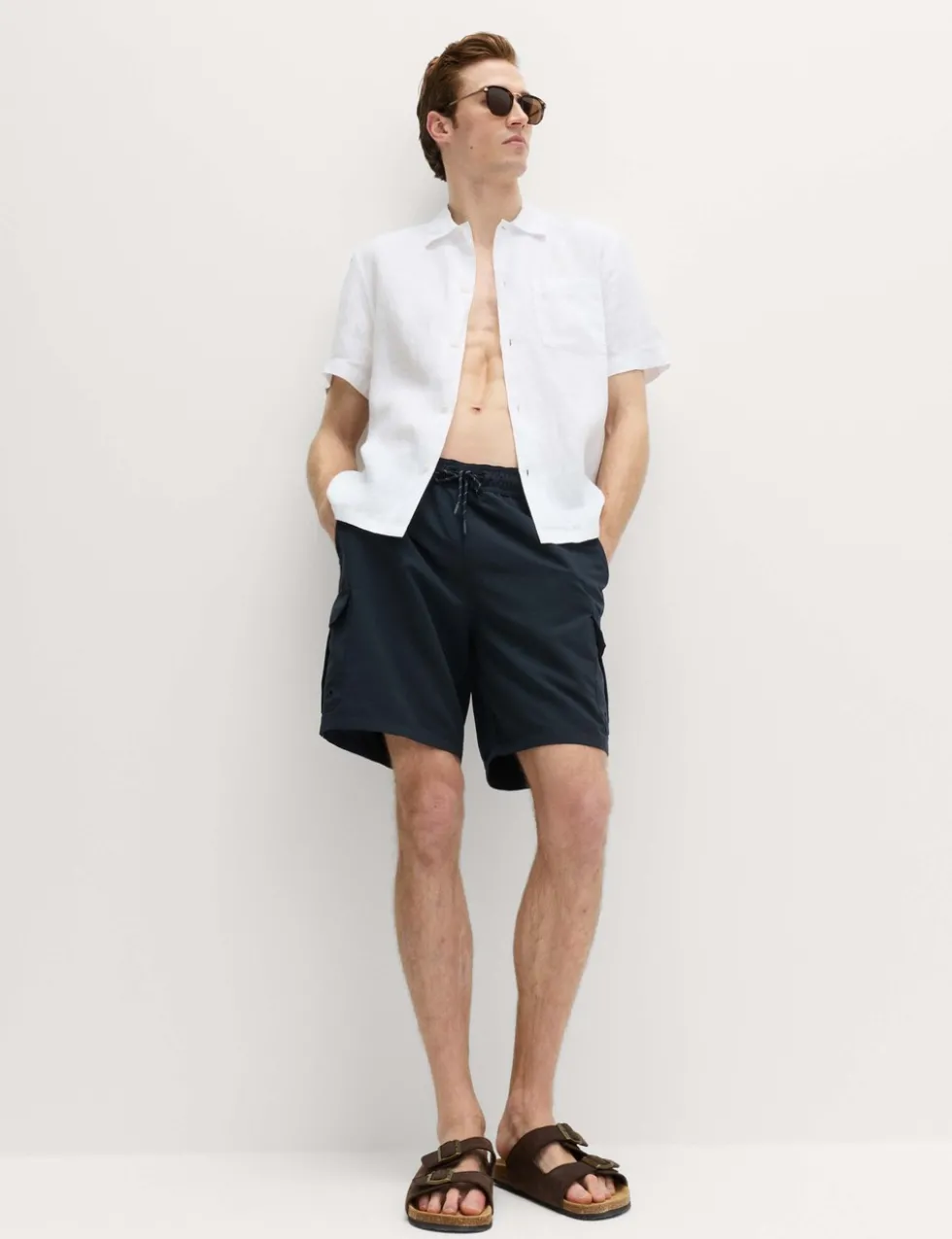 Quick Dry Longer Length Cargo Swim Shorts