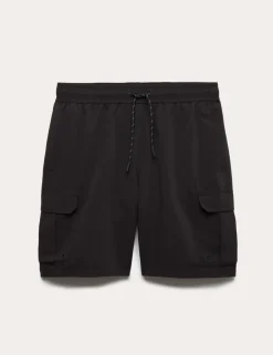 Quick Dry Longer Length Cargo Swim Shorts