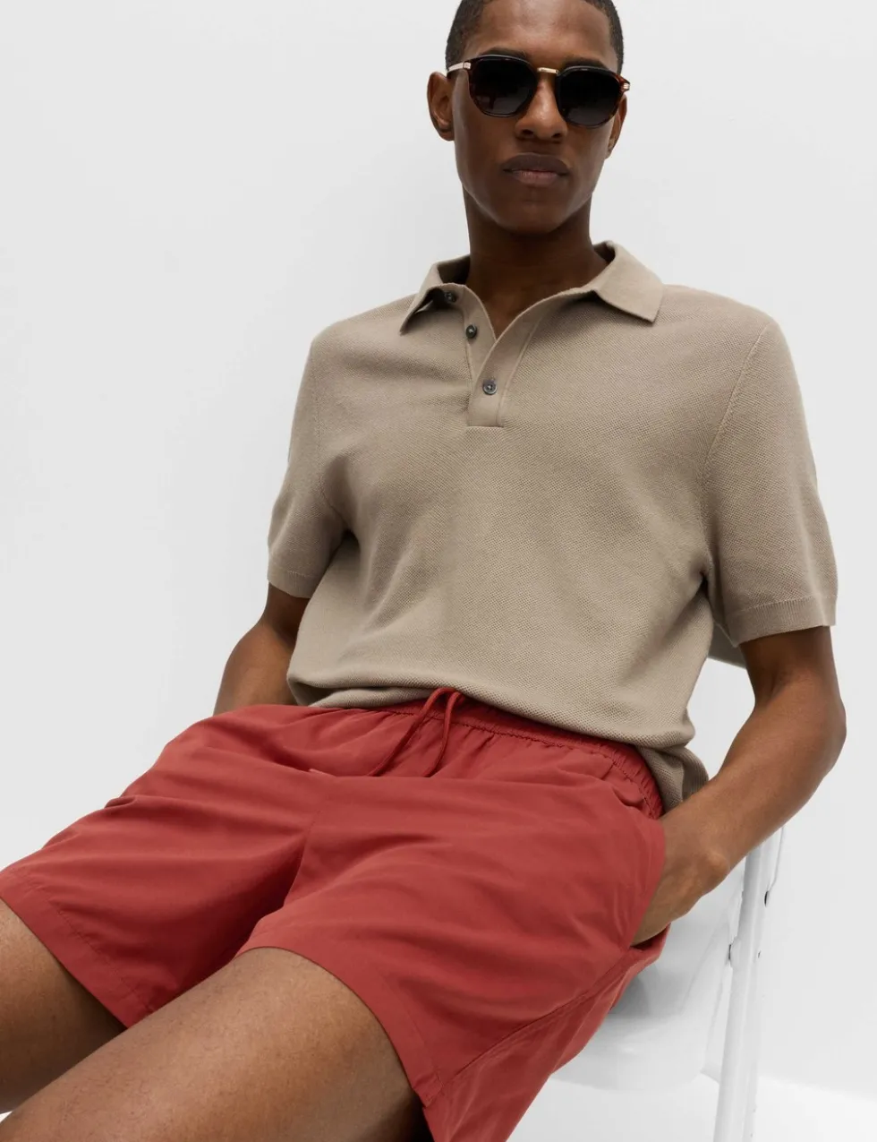 Quick Dry Plain Swim Shorts