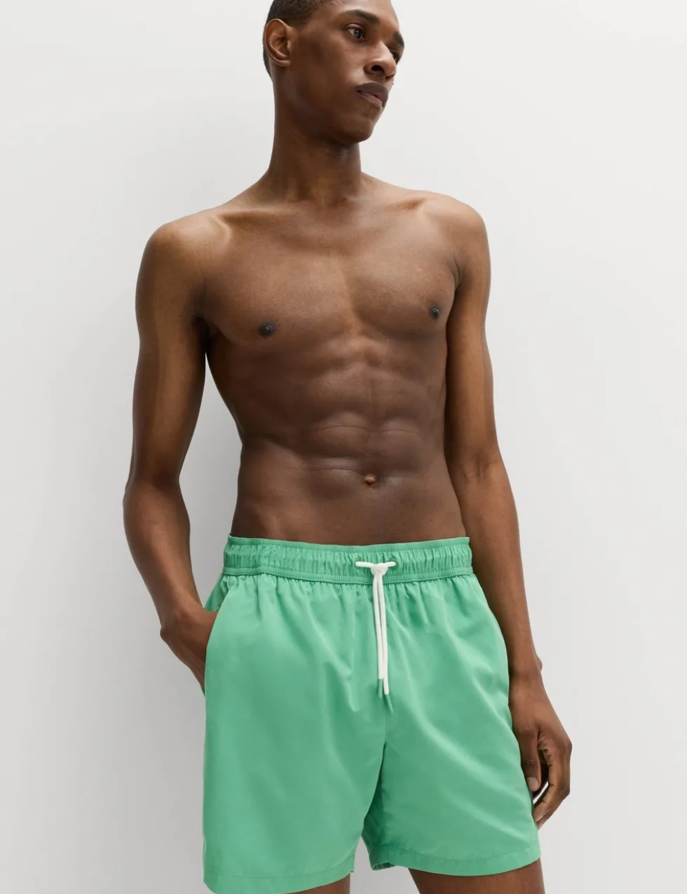 Quick Dry Plain Swim Shorts