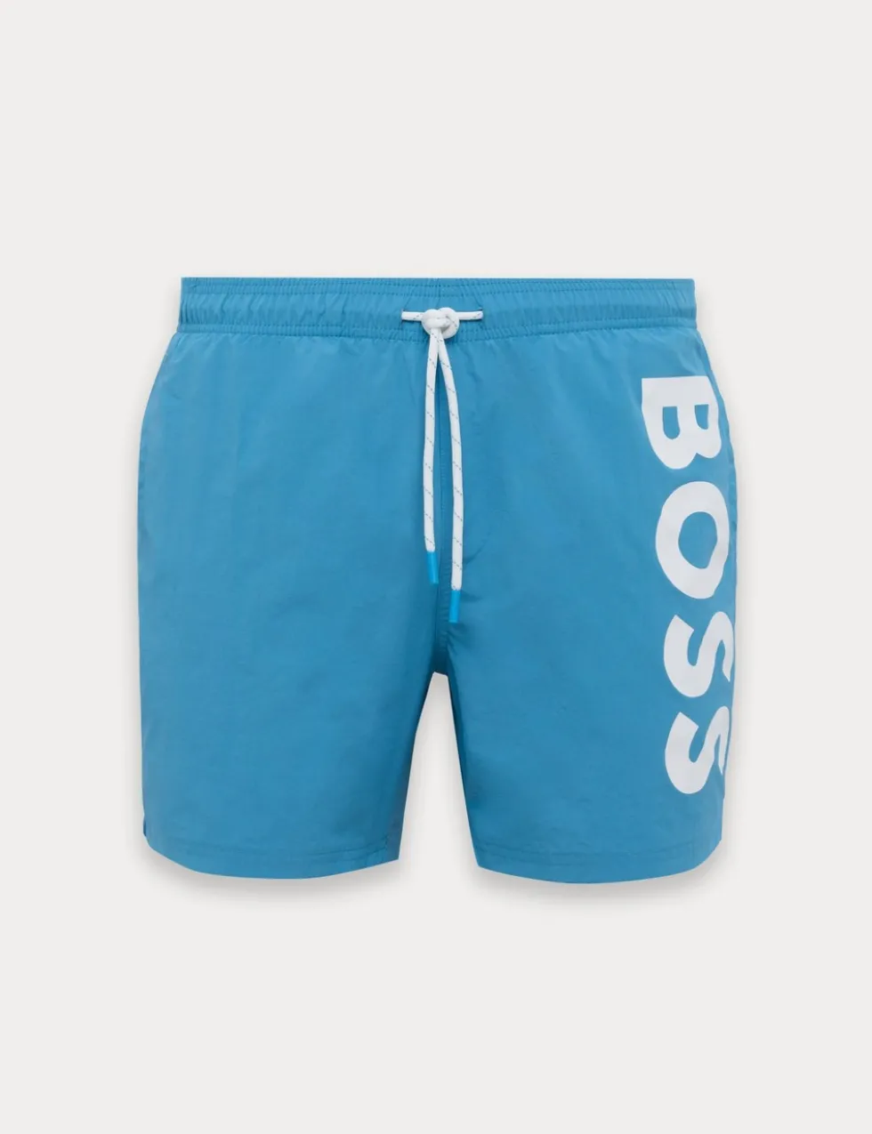 Quick Dry Pocketed Logo Graphic Swim Shorts