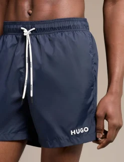 Quick Dry Pocketed Logo Swim Shorts