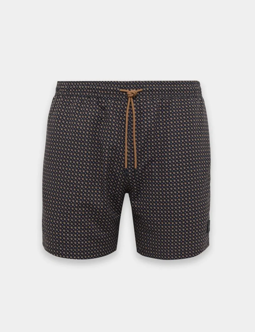 Quick Dry Pocketed Printed Swim Shorts