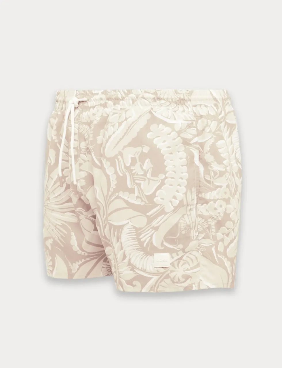 Quick Dry Pocketed Printed Swim Shorts