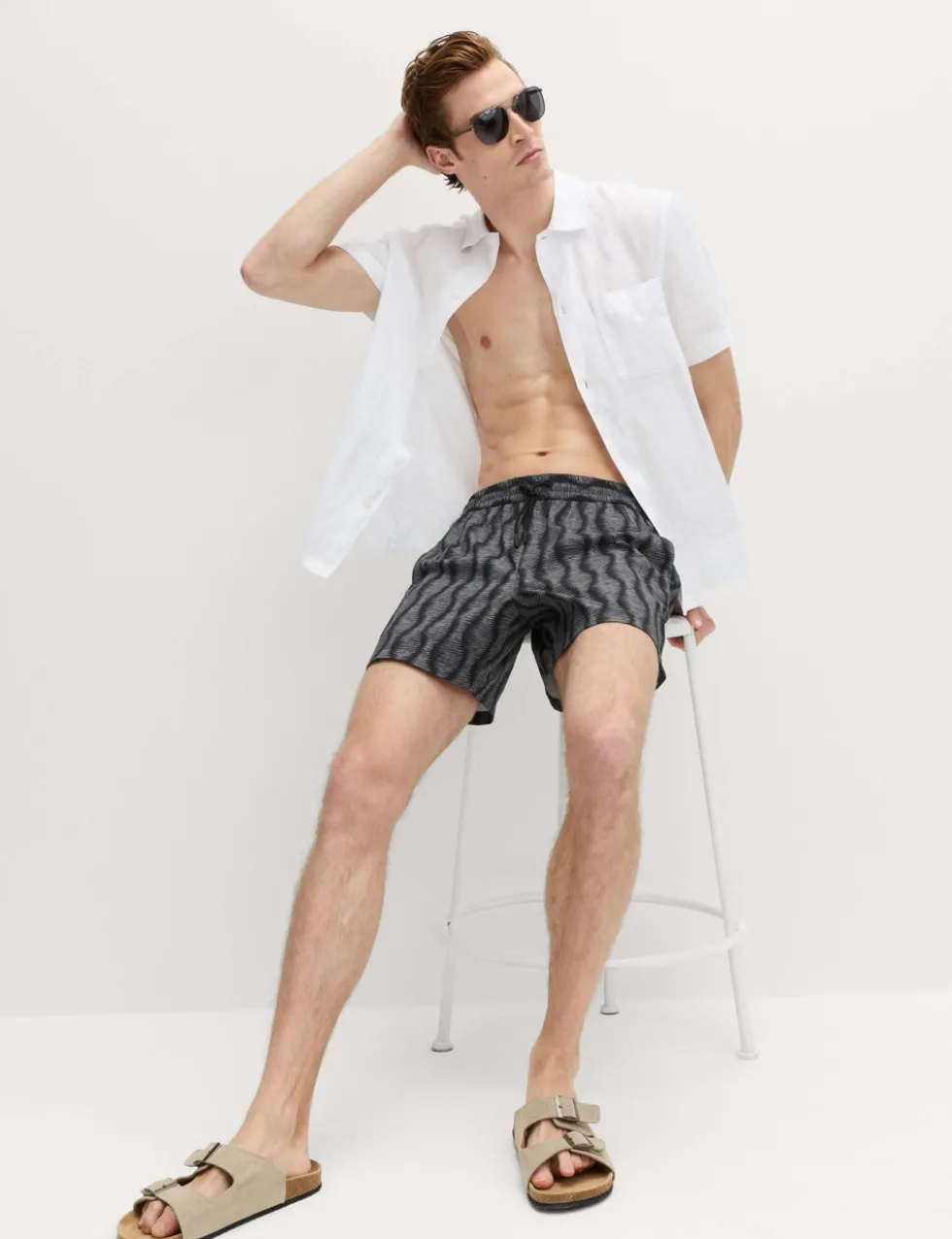 Quick Dry Printed Swim Shorts