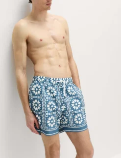 Quick Dry Printed Swim Shorts