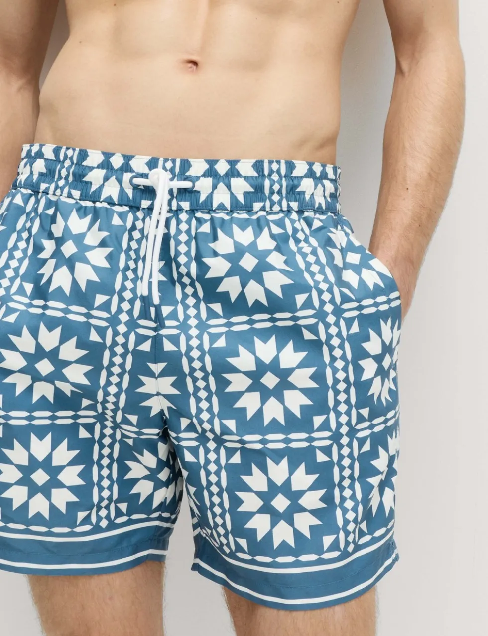 Quick Dry Printed Swim Shorts