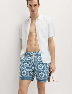 Quick Dry Printed Swim Shorts