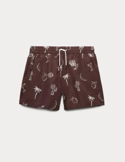 Quick Dry Printed Swim Shorts