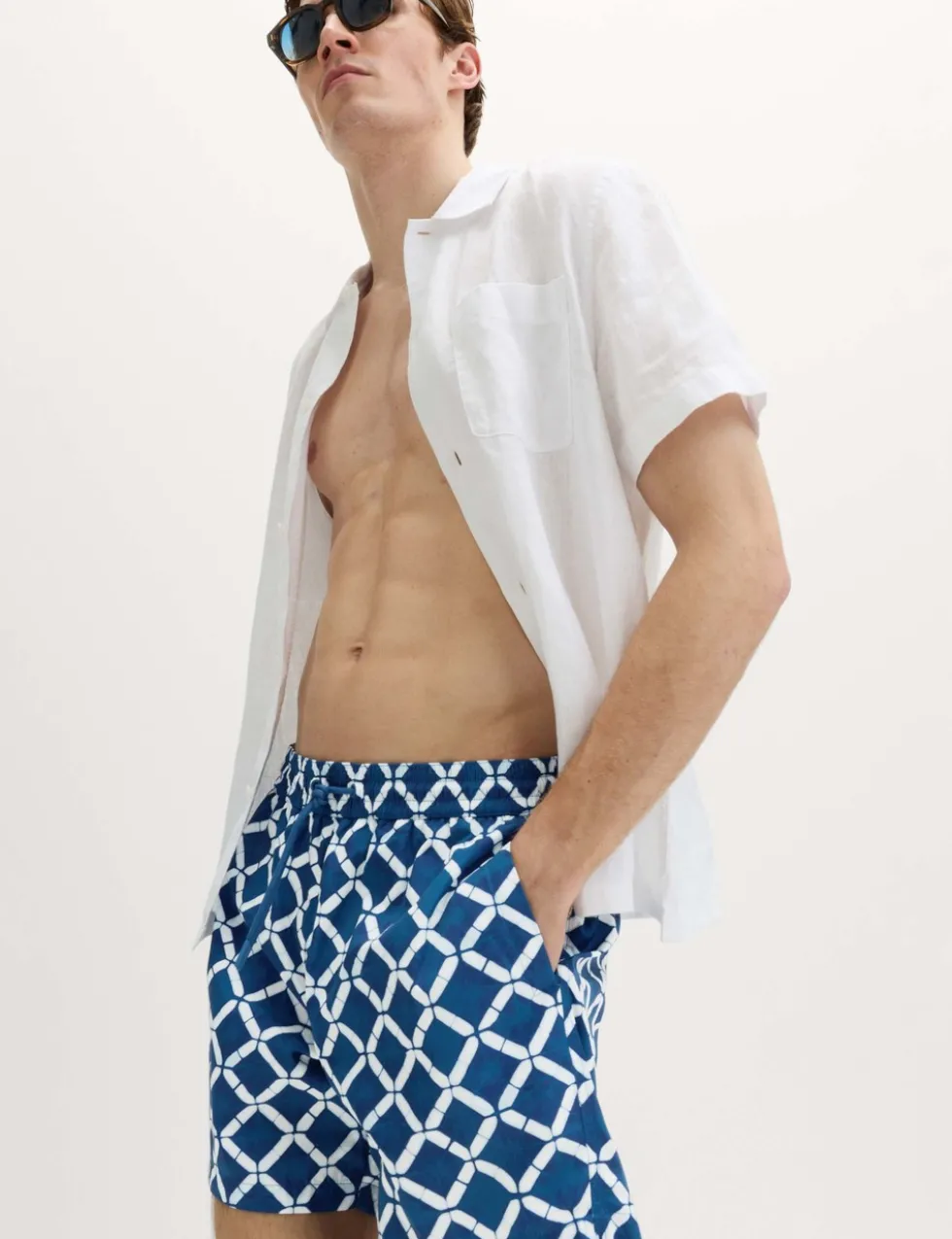 Quick Dry Printed Swim Shorts