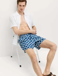 Quick Dry Printed Swim Shorts