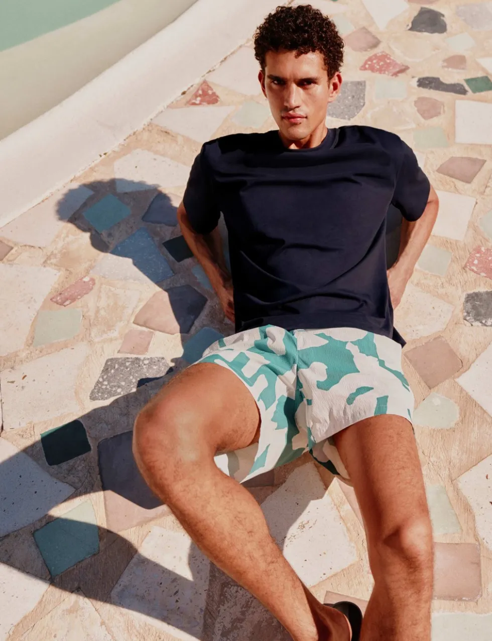 Quick Dry Printed Swim Shorts