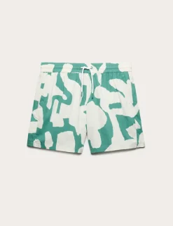 Quick Dry Printed Swim Shorts