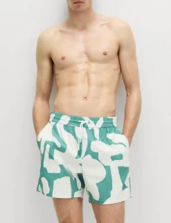 Quick Dry Printed Swim Shorts