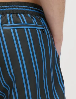 Quick Dry Striped Swim Shorts