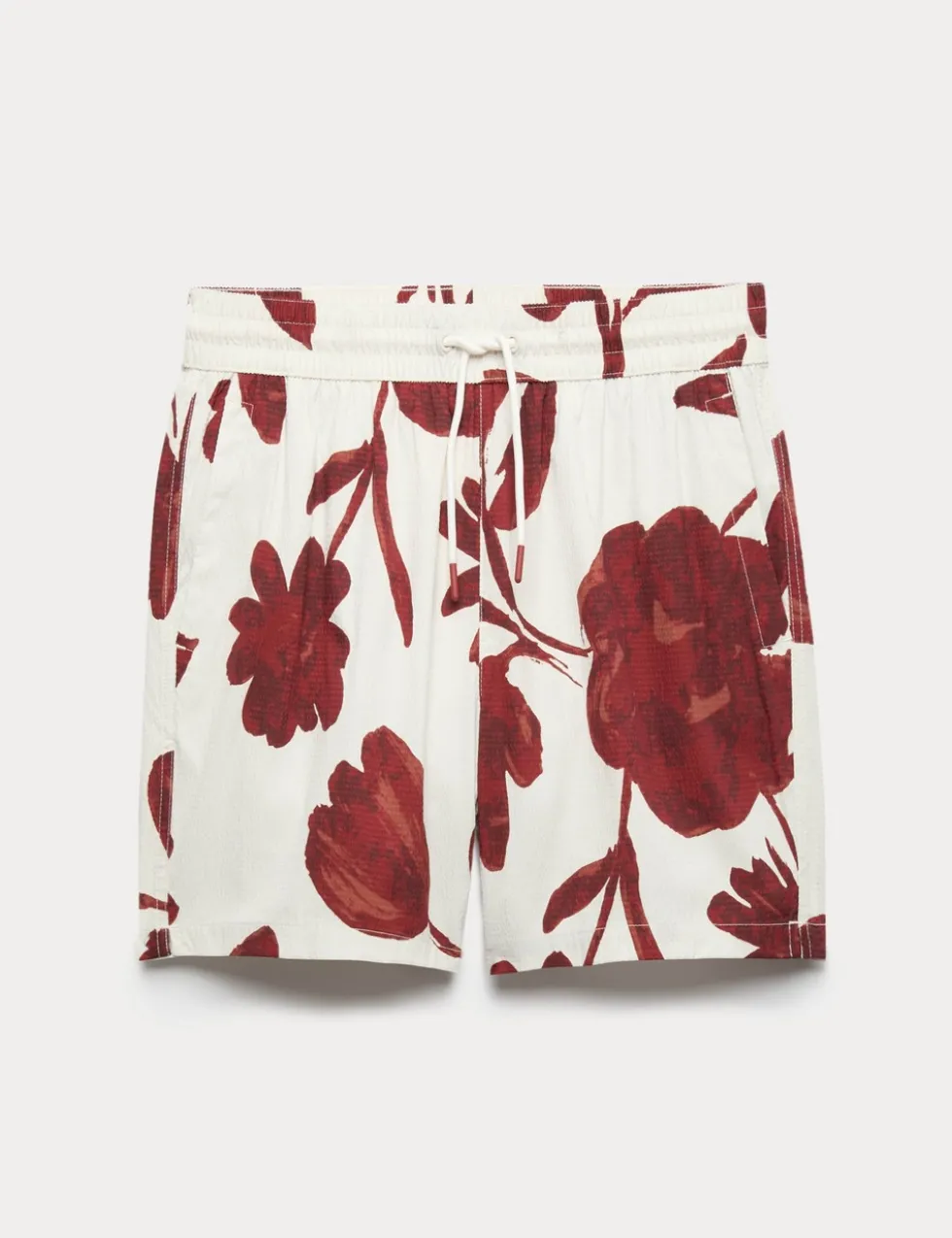 Quick Dry Textured Floral Swim Shorts