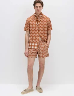Quick Dry Textured Swim Shorts