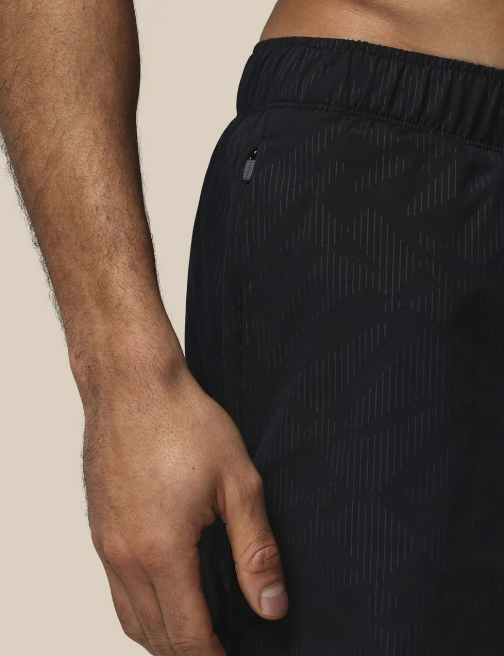 Quick Dry Zip Pocket Printed Swim Shorts