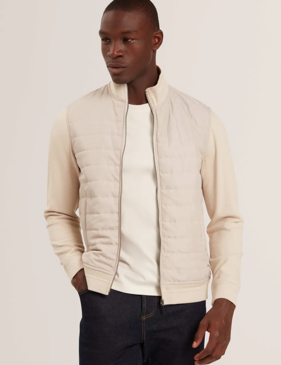 Quilted Bomber Jacket