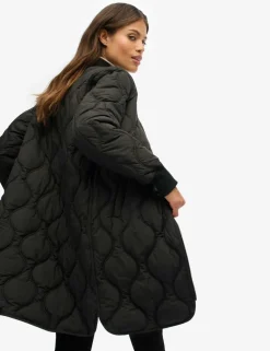Quilted Longline Jacket