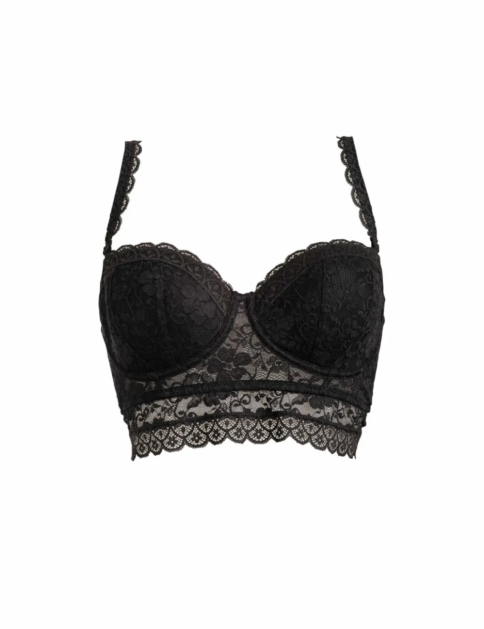 Rebel Lace Wired Longline Bra