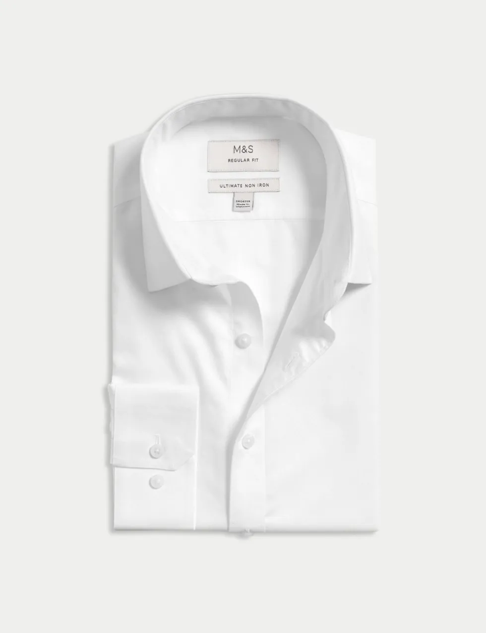 Regular Fit 2 Inch Shorter Ultimate Non Iron Twill Shirt