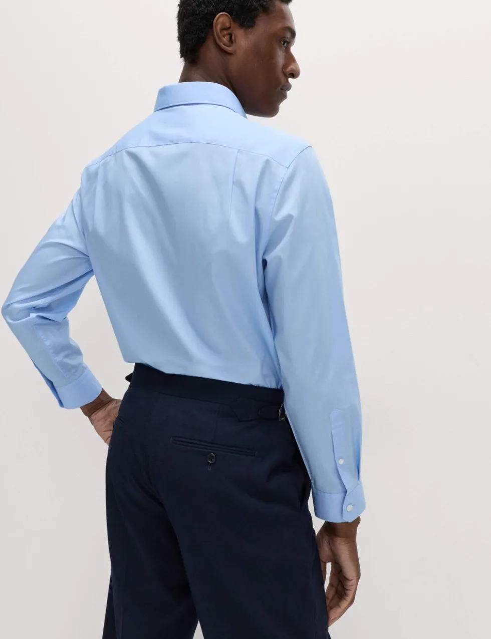 Regular Fit 2 Inch Shorter Cotton Blend Shirt