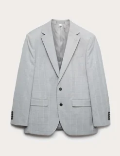 Regular Fit Check Stretch Suit Jacket